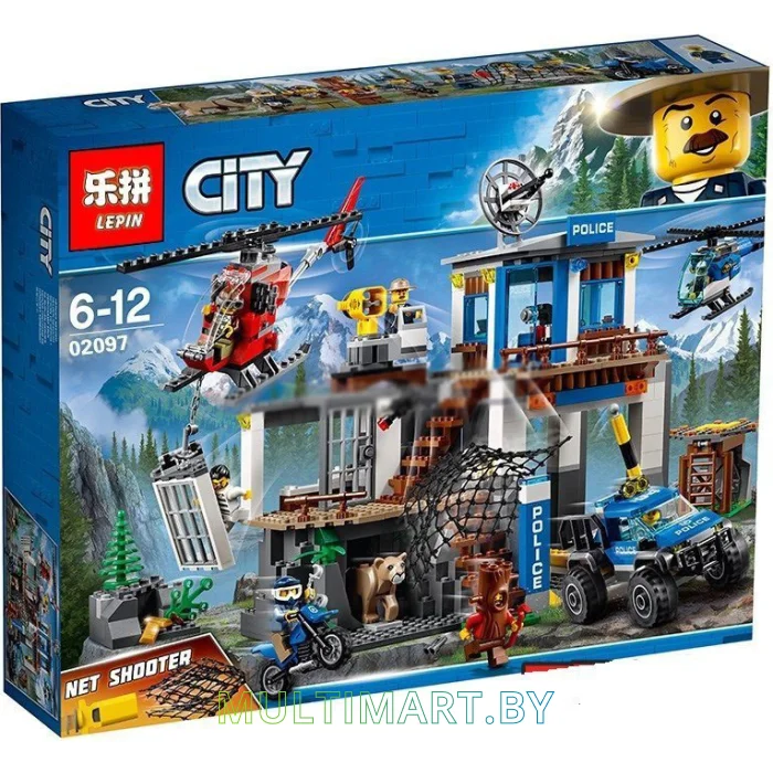 Конструктор Lepin 82071 Полицейский участок в горах